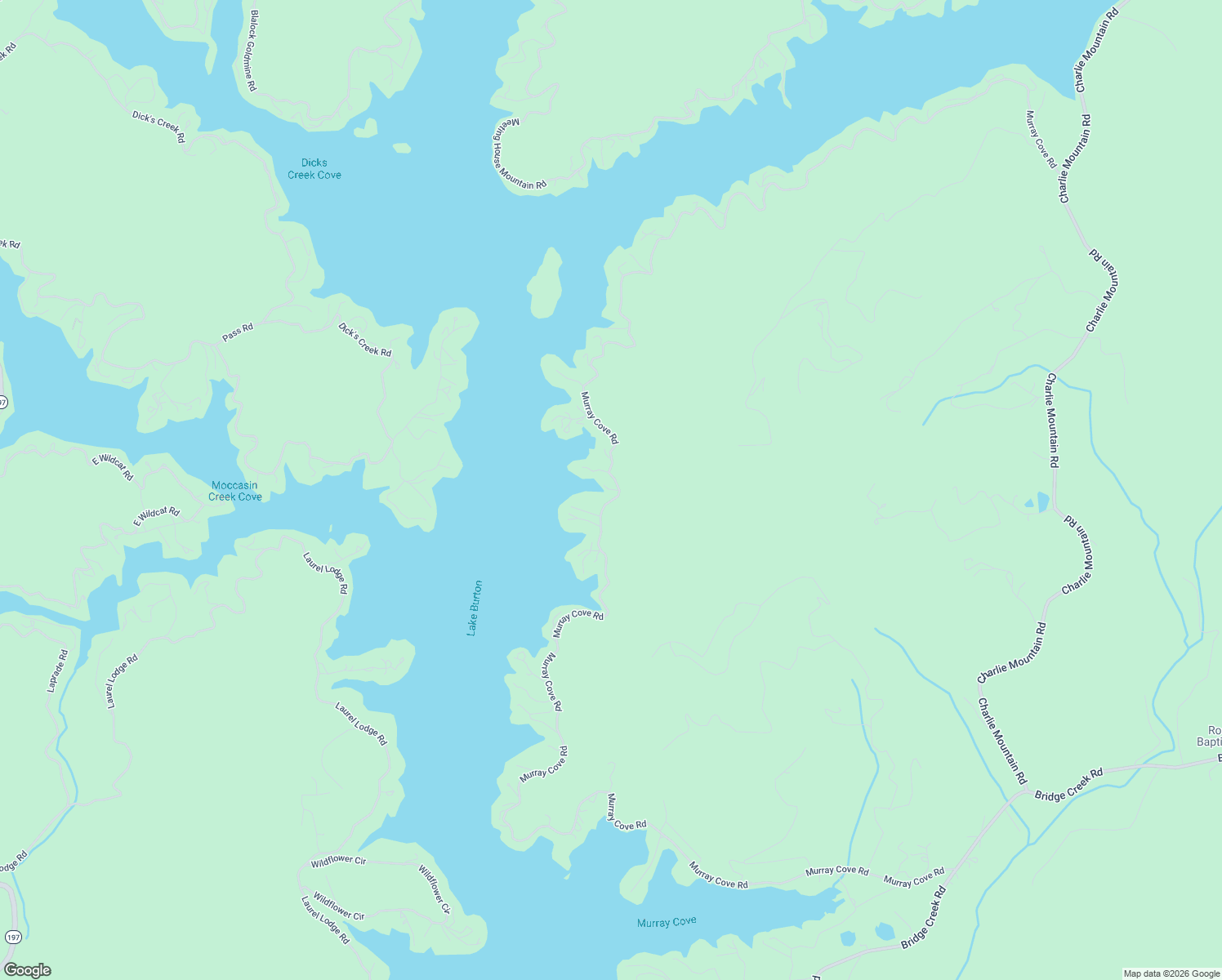 map of restaurants, bars, coffee shops, grocery stores, and more near 2156 Murray Cove Road in Tiger