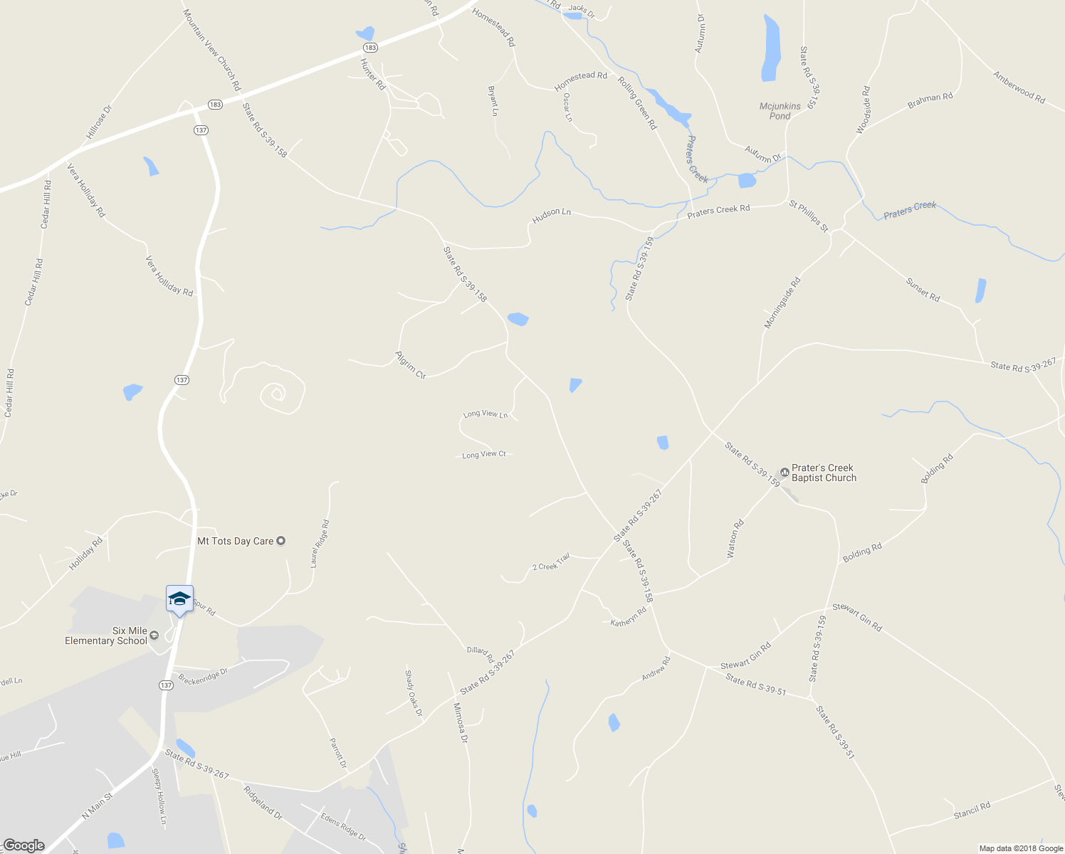 map of restaurants, bars, coffee shops, grocery stores, and more near 103 Splendor View in Pickens