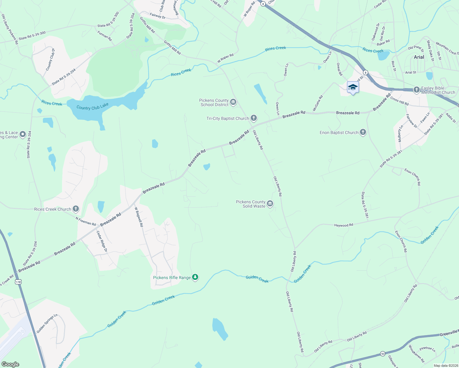 map of restaurants, bars, coffee shops, grocery stores, and more near 218 Spring Estates Dr in Liberty