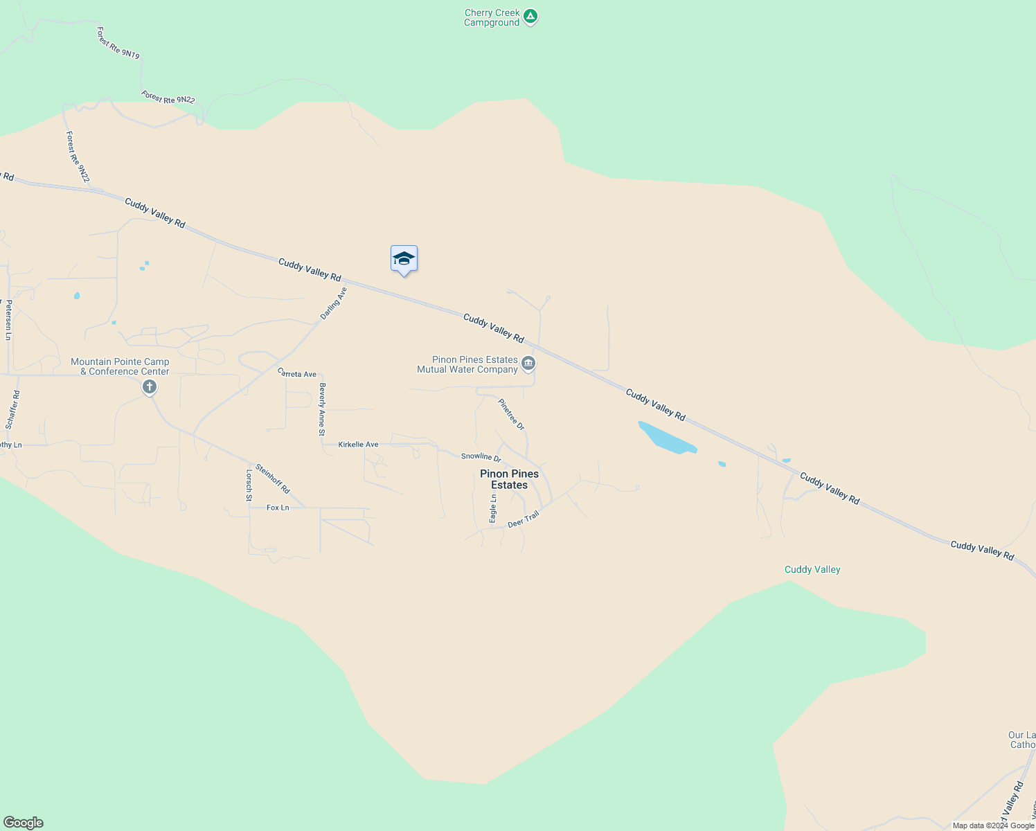 map of restaurants, bars, coffee shops, grocery stores, and more near 1312 Pinetree Drive in Frazier Park