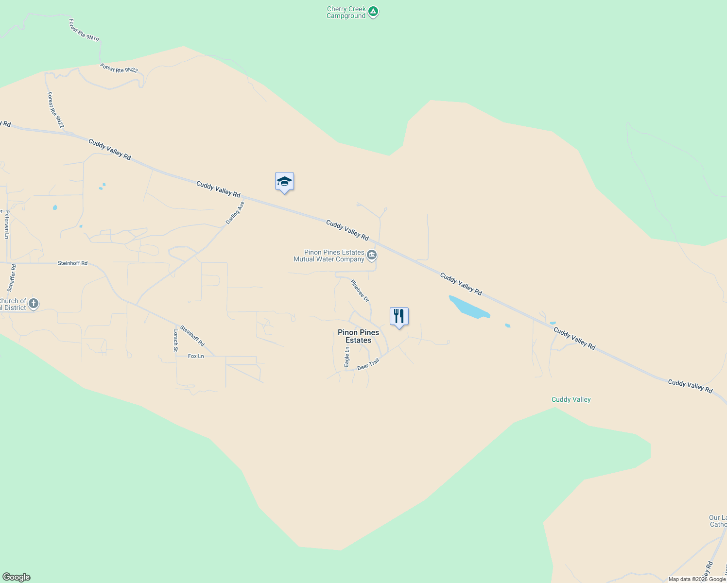 map of restaurants, bars, coffee shops, grocery stores, and more near 1312 Pinetree Drive in Frazier Park