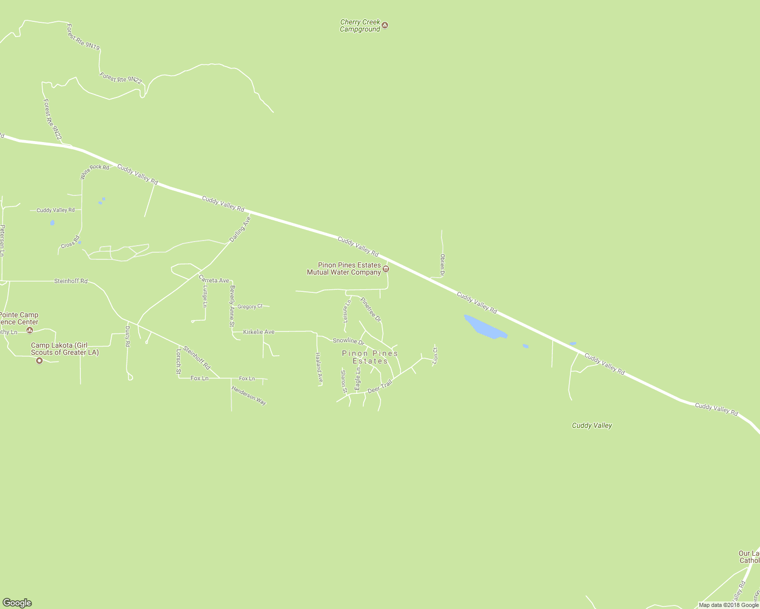 map of restaurants, bars, coffee shops, grocery stores, and more near 1329 Jay Court in Frazier Park