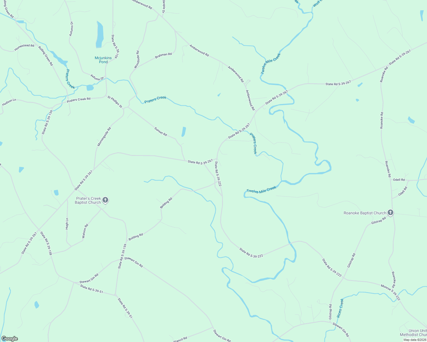 map of restaurants, bars, coffee shops, grocery stores, and more near 117 Bridgewater Road in Pickens