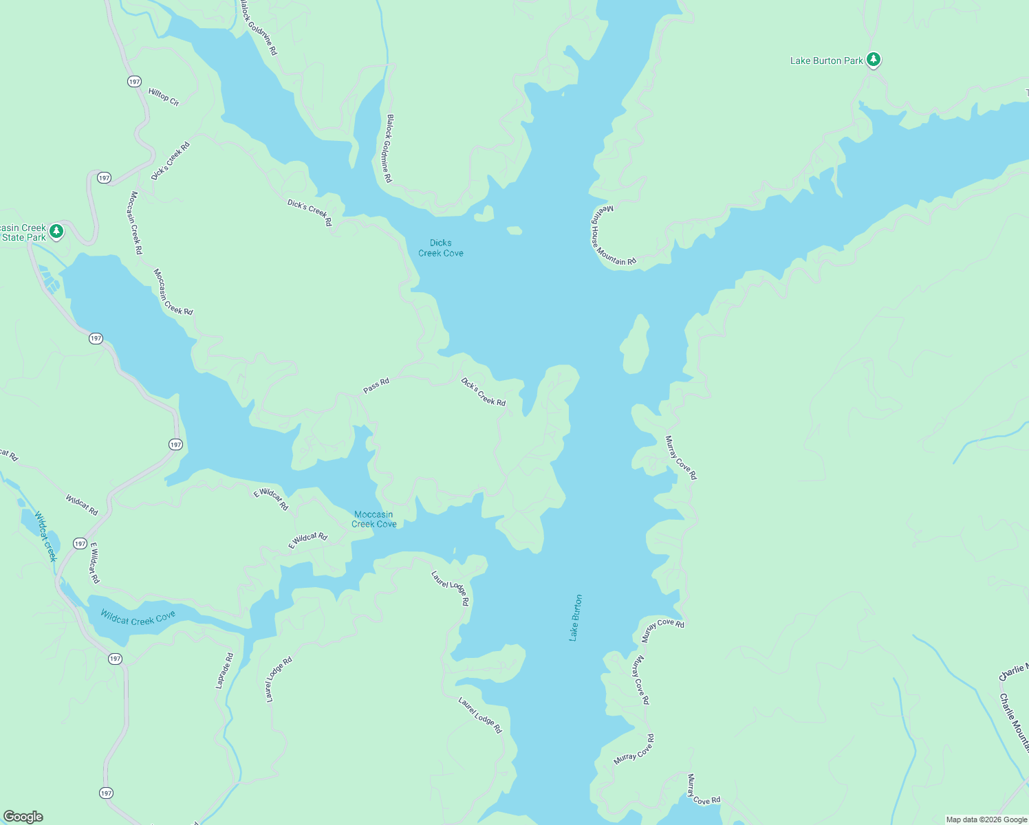 map of restaurants, bars, coffee shops, grocery stores, and more near 2501 Dick's Creek Road in Clarkesville