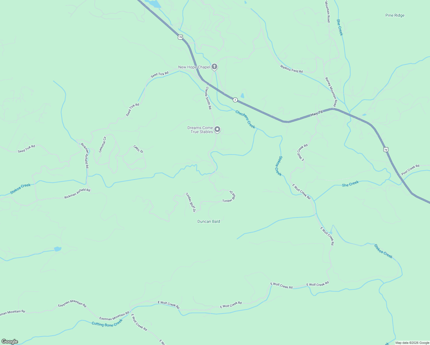 map of restaurants, bars, coffee shops, grocery stores, and more near 701 Timber Bluff Drive in Clayton