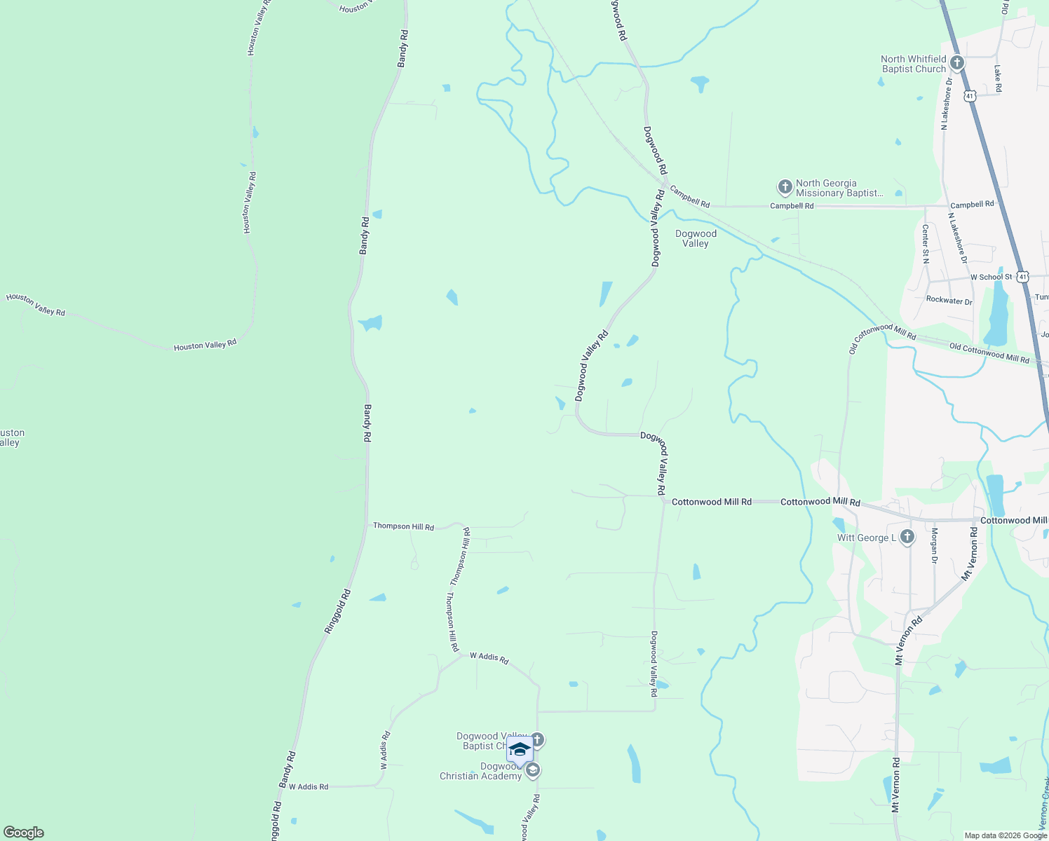 map of restaurants, bars, coffee shops, grocery stores, and more near 202 Ashley Lane in Tunnel Hill