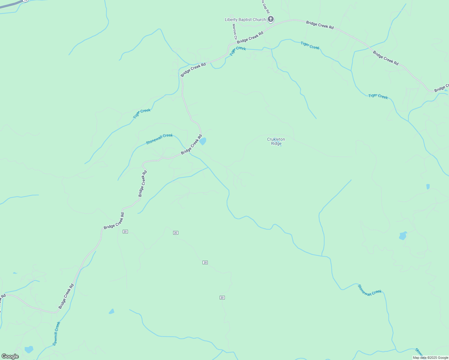 map of restaurants, bars, coffee shops, grocery stores, and more near 312 Crunkleton Lane in Tiger
