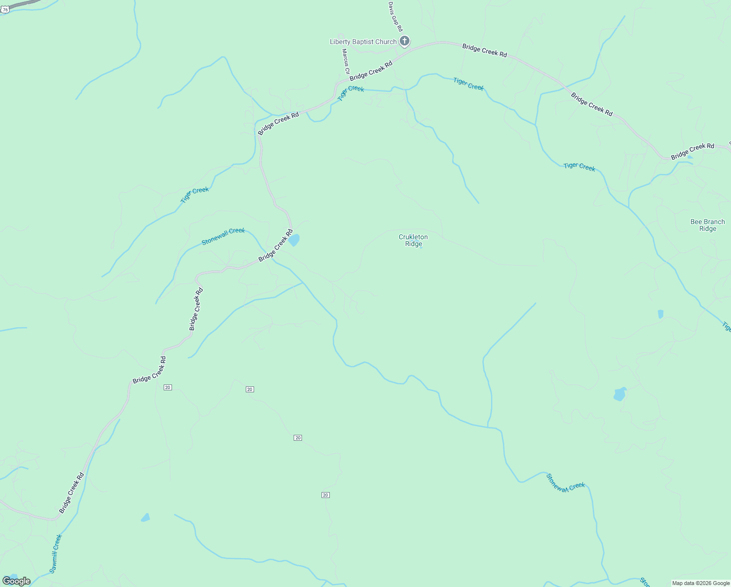 map of restaurants, bars, coffee shops, grocery stores, and more near 137 Pond View Drive in Tiger
