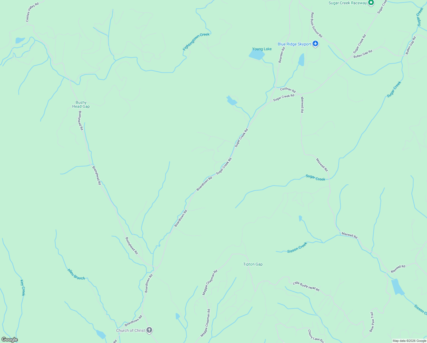 map of restaurants, bars, coffee shops, grocery stores, and more near 220 Sweetwater Road in Blue Ridge
