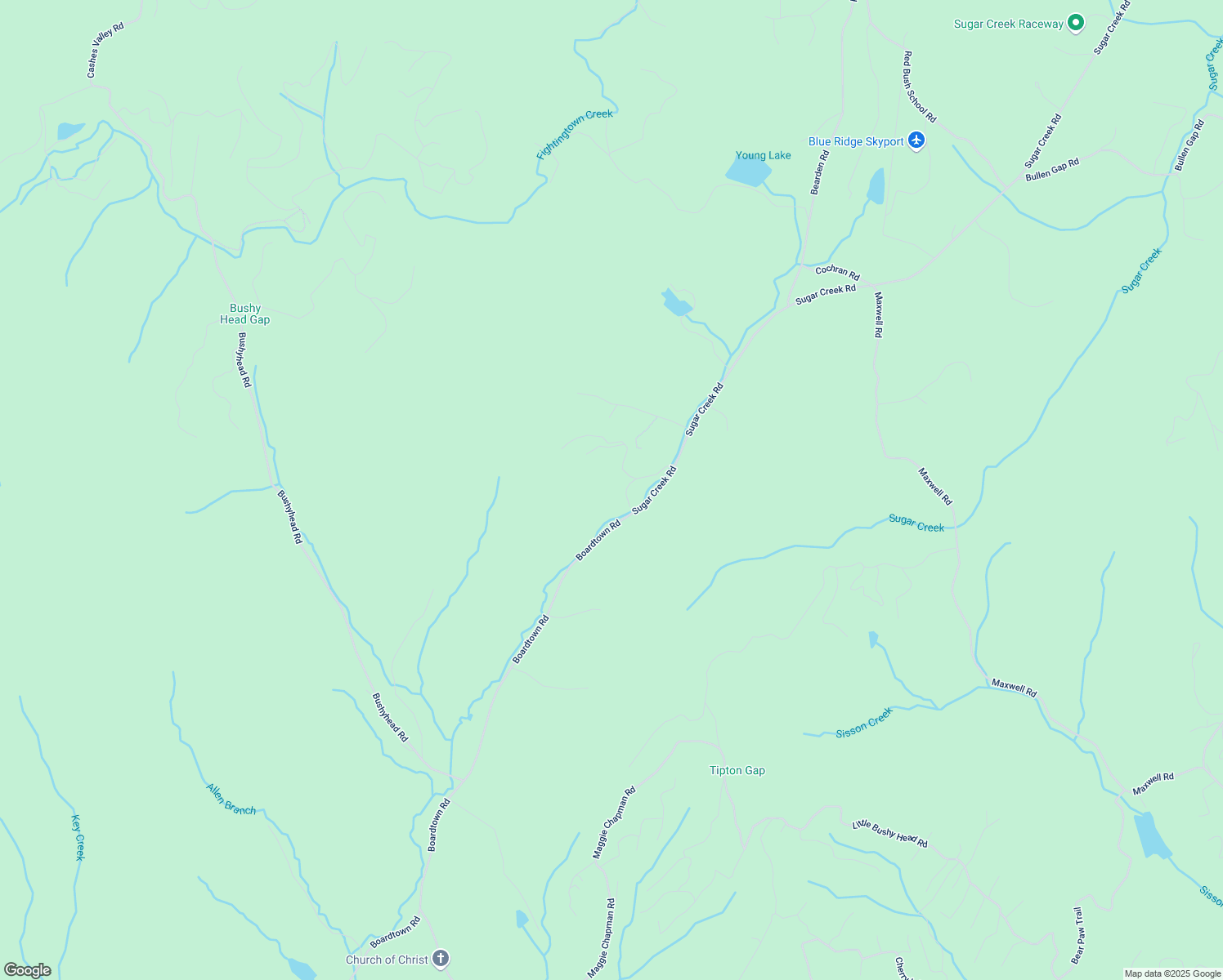 map of restaurants, bars, coffee shops, grocery stores, and more near 172 Sweetwater Road in Blue Ridge