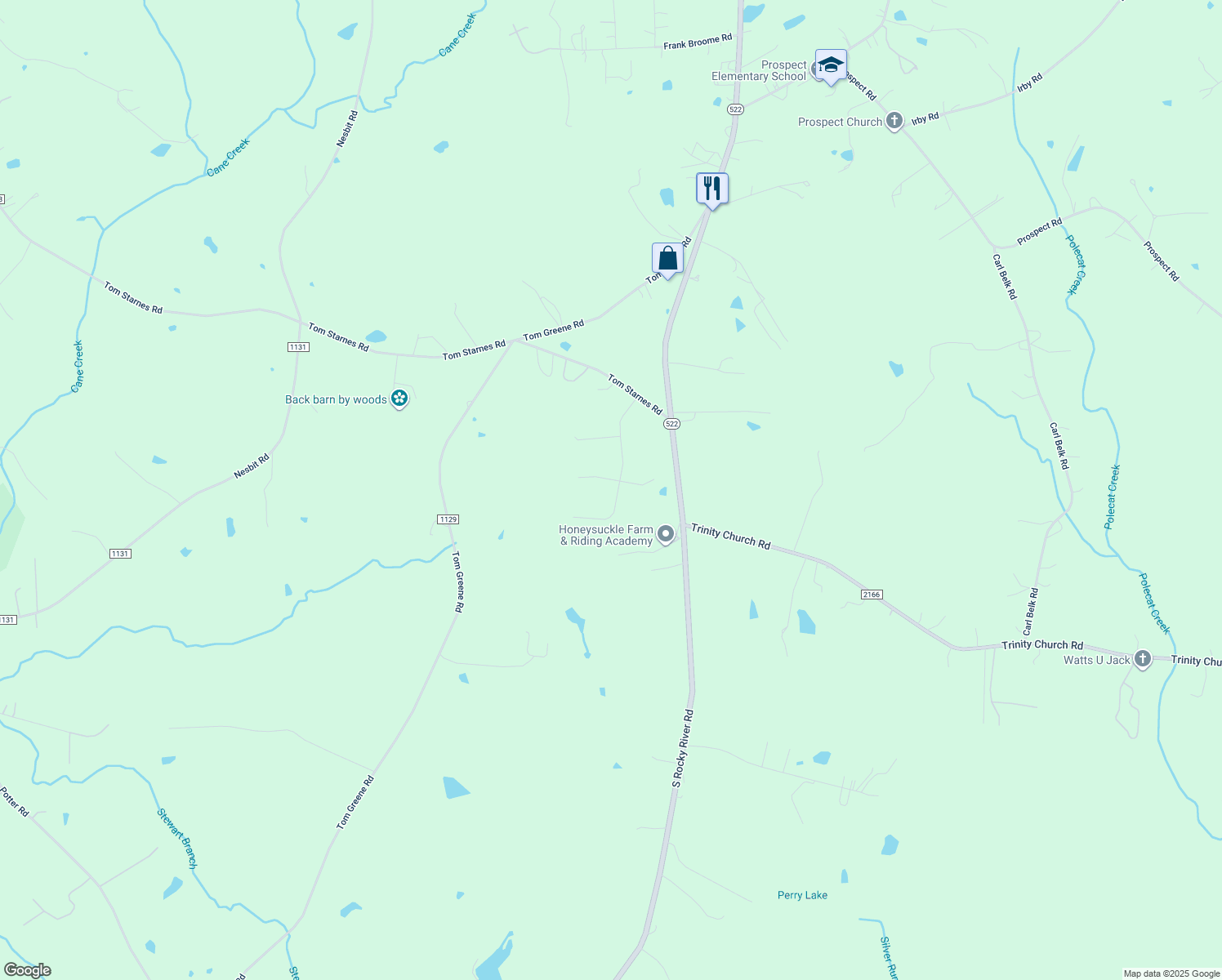 map of restaurants, bars, coffee shops, grocery stores, and more near 6800 Prospect Pointe Drive in Monroe
