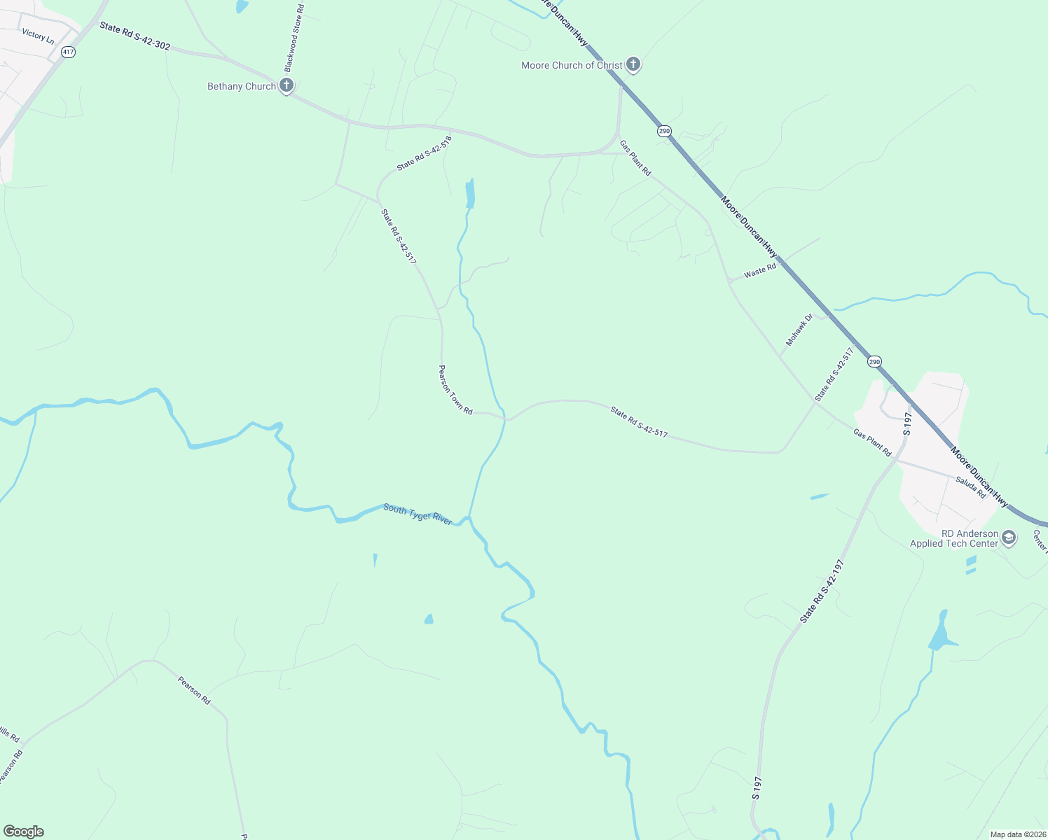 map of restaurants, bars, coffee shops, grocery stores, and more near 741 Pearson Town Road in Moore