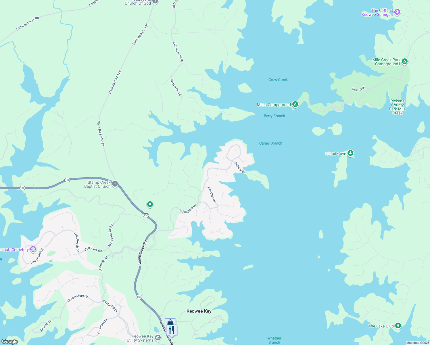 map of restaurants, bars, coffee shops, grocery stores, and more near 4 Slack Tide Court in Salem