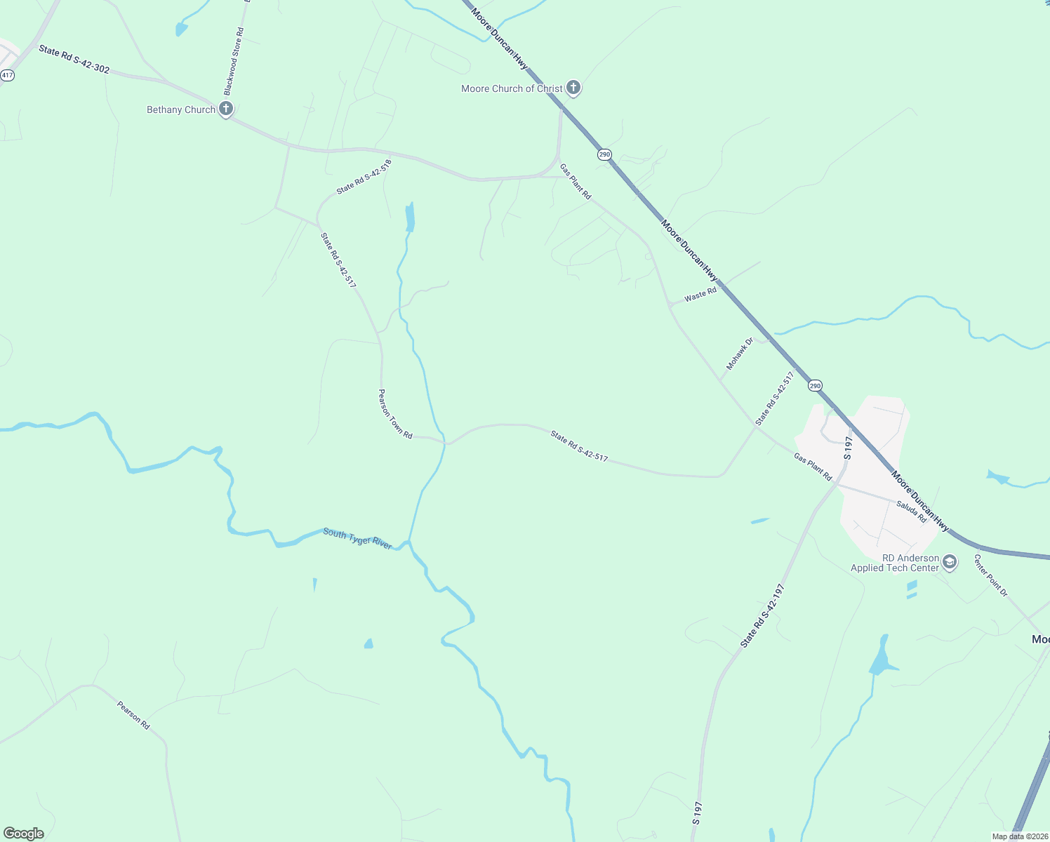 map of restaurants, bars, coffee shops, grocery stores, and more near 610 Pearson Town Road in Moore