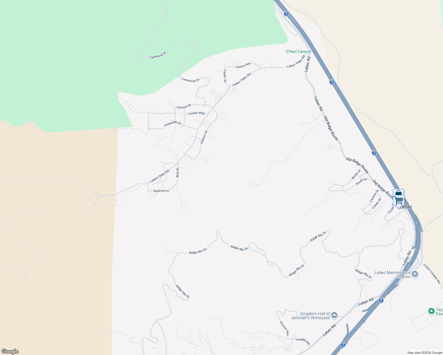 map of restaurants, bars, coffee shops, grocery stores, and more near 700 Krista Court in Lebec