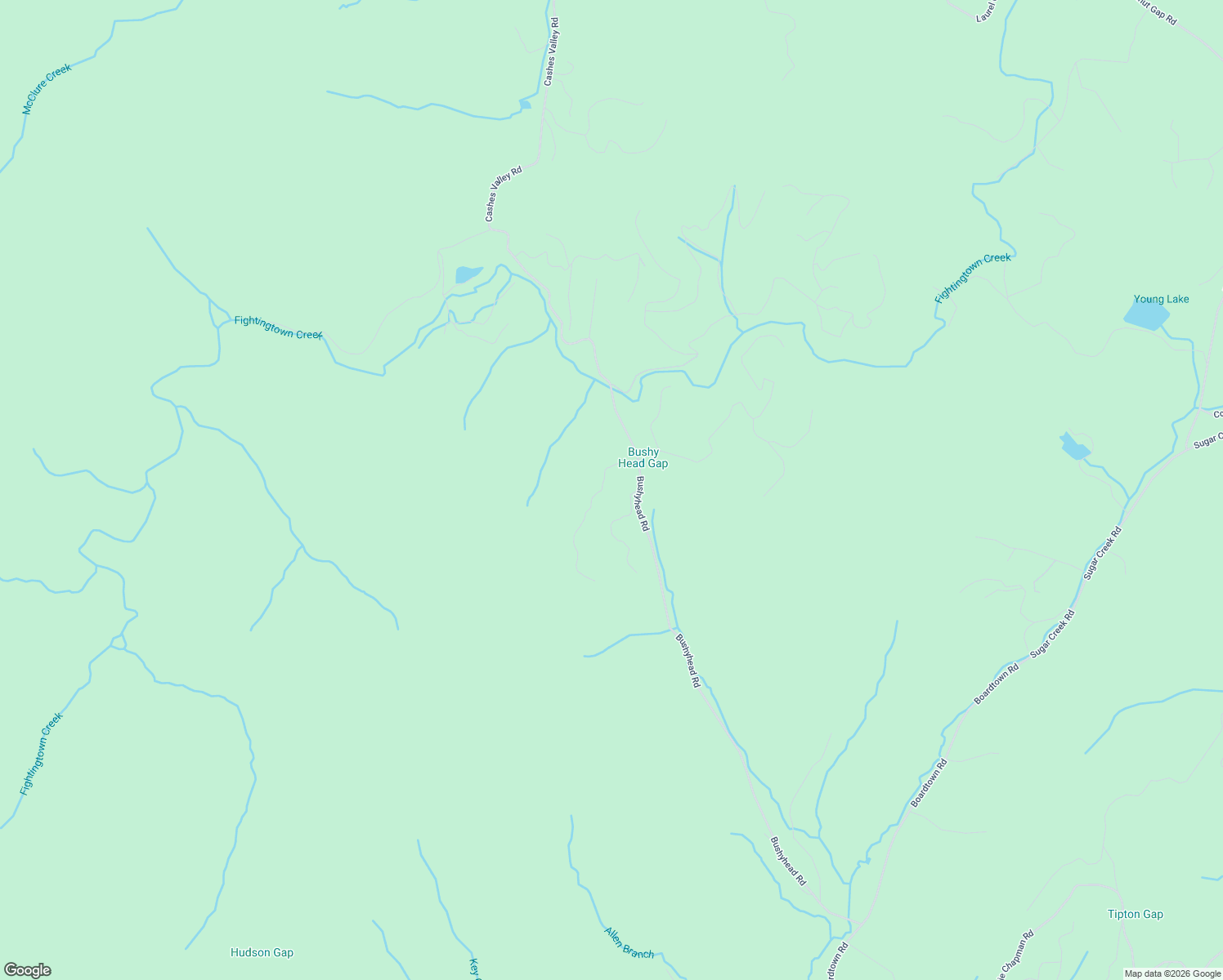 map of restaurants, bars, coffee shops, grocery stores, and more near 125 Cowboy Trail in Ellijay