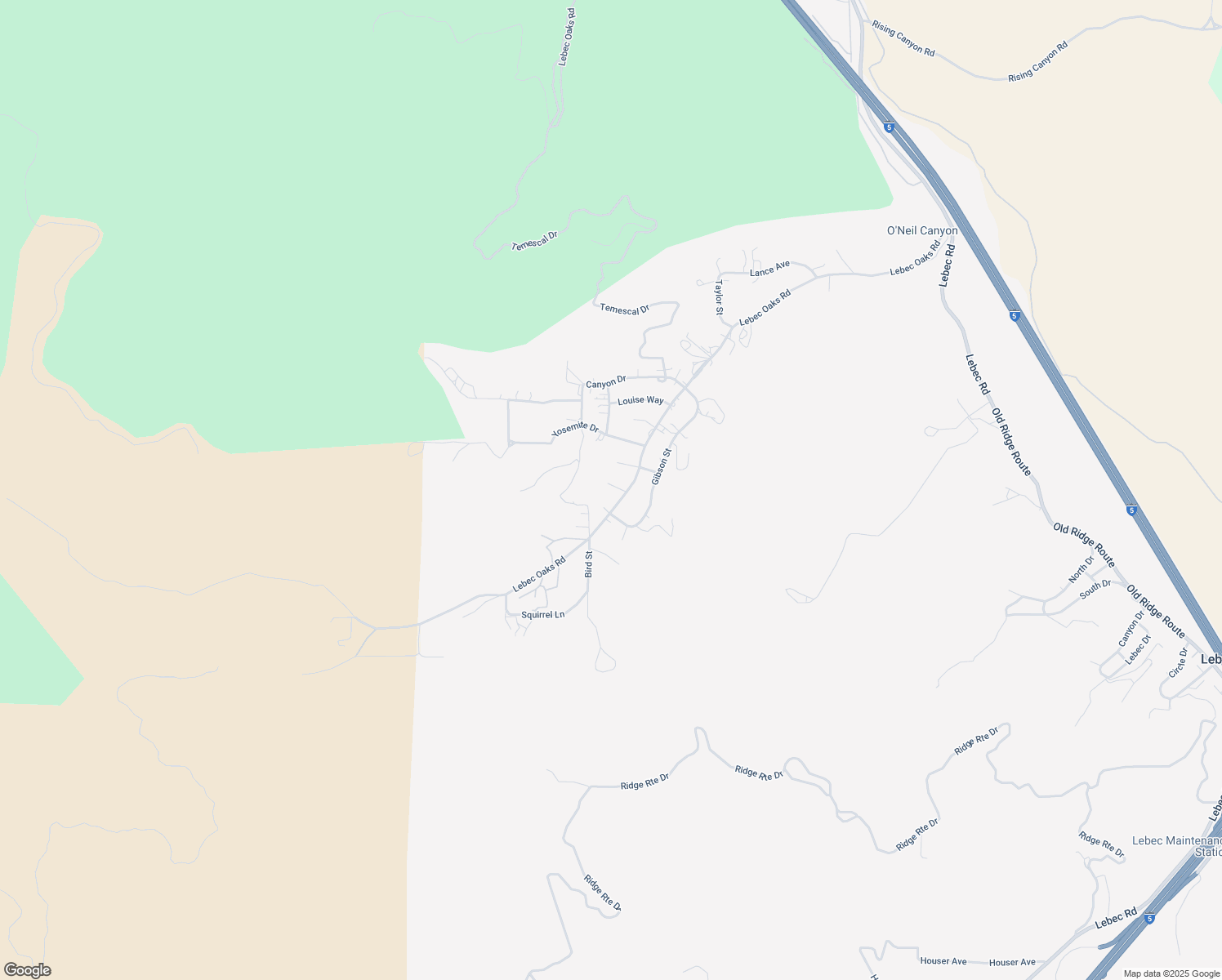 map of restaurants, bars, coffee shops, grocery stores, and more near 912 Starr Court in Frazier Park