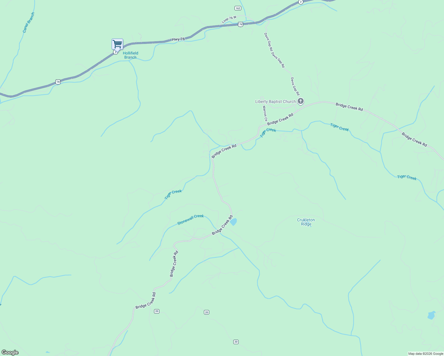 map of restaurants, bars, coffee shops, grocery stores, and more near 37 Nevada Lane in Tiger