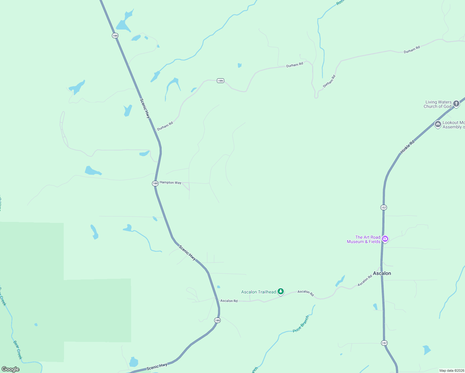 map of restaurants, bars, coffee shops, grocery stores, and more near 226 Shivas Crest in Rising Fawn