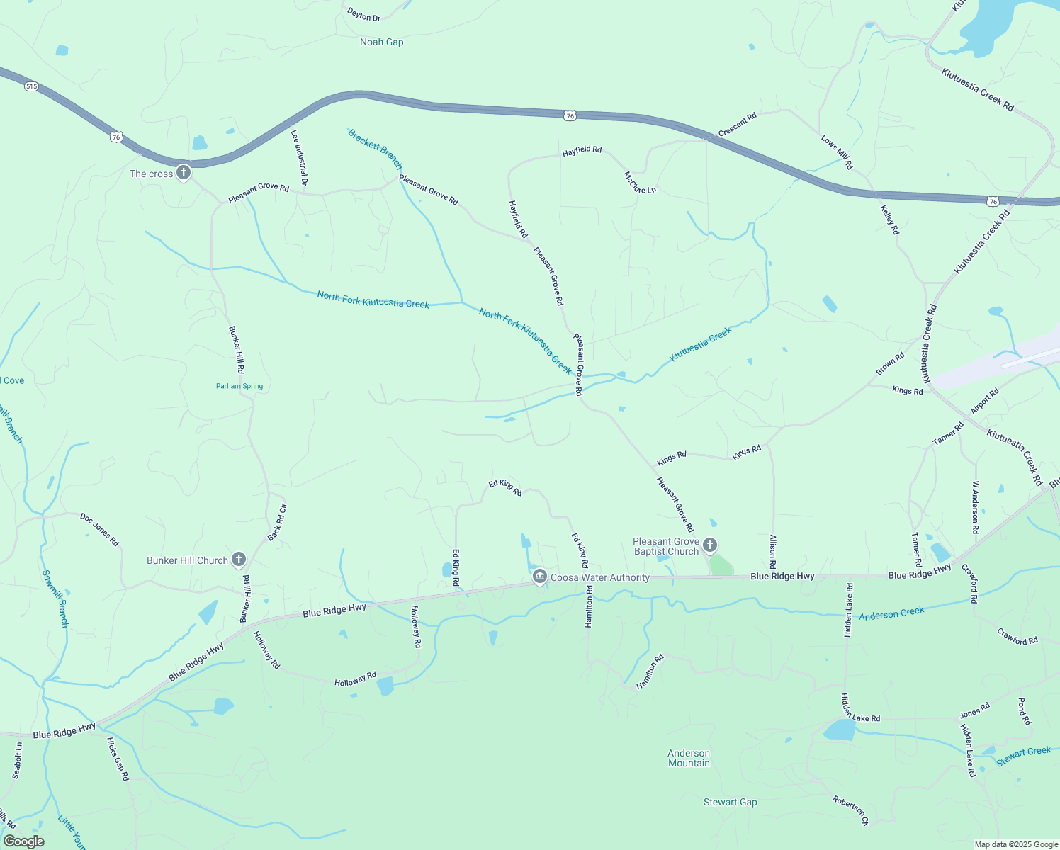 map of restaurants, bars, coffee shops, grocery stores, and more near Anns Way in Union County