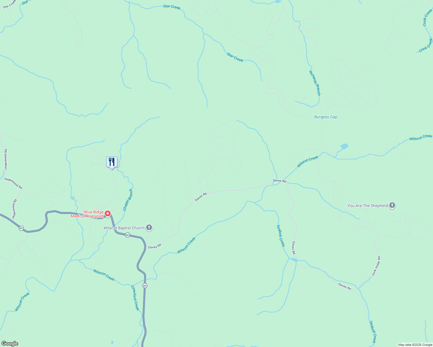 map of restaurants, bars, coffee shops, grocery stores, and more near 269 Shepherds Ridge in Morganton