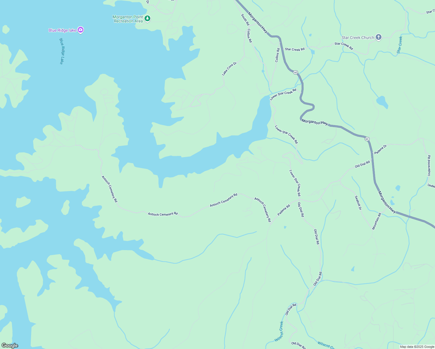 map of restaurants, bars, coffee shops, grocery stores, and more near 790 Star Creek Drive in Morganton
