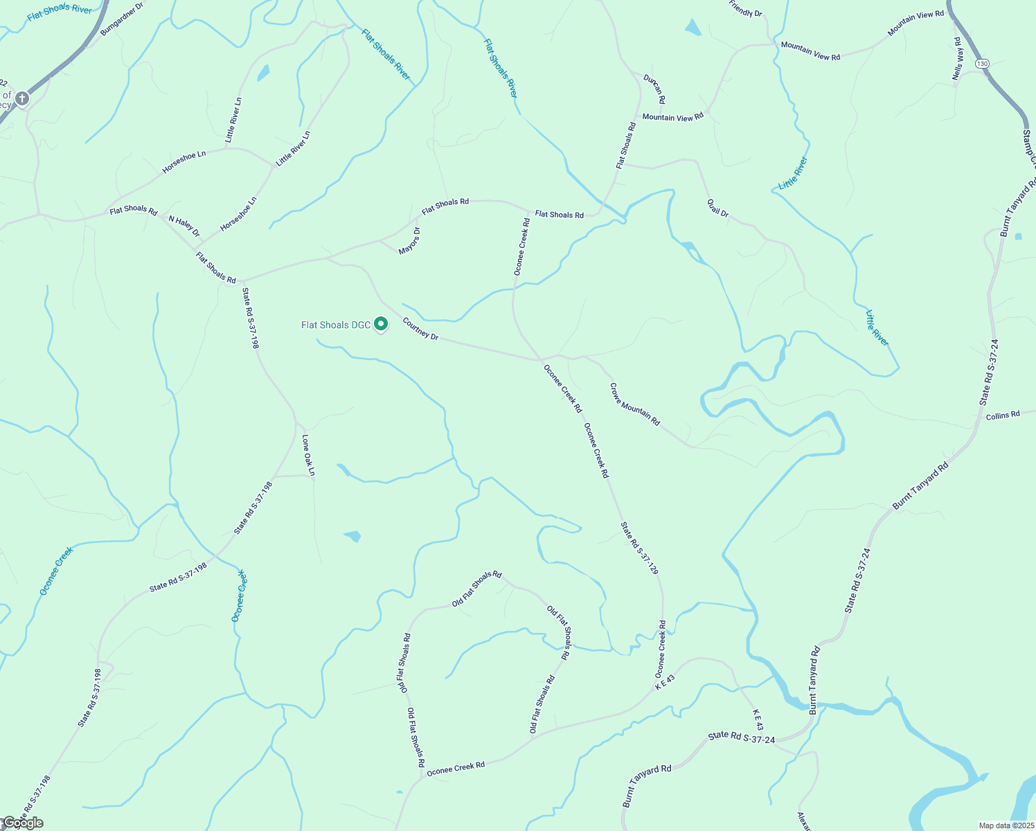 map of restaurants, bars, coffee shops, grocery stores, and more near 296 Courtney Drive in Walhalla