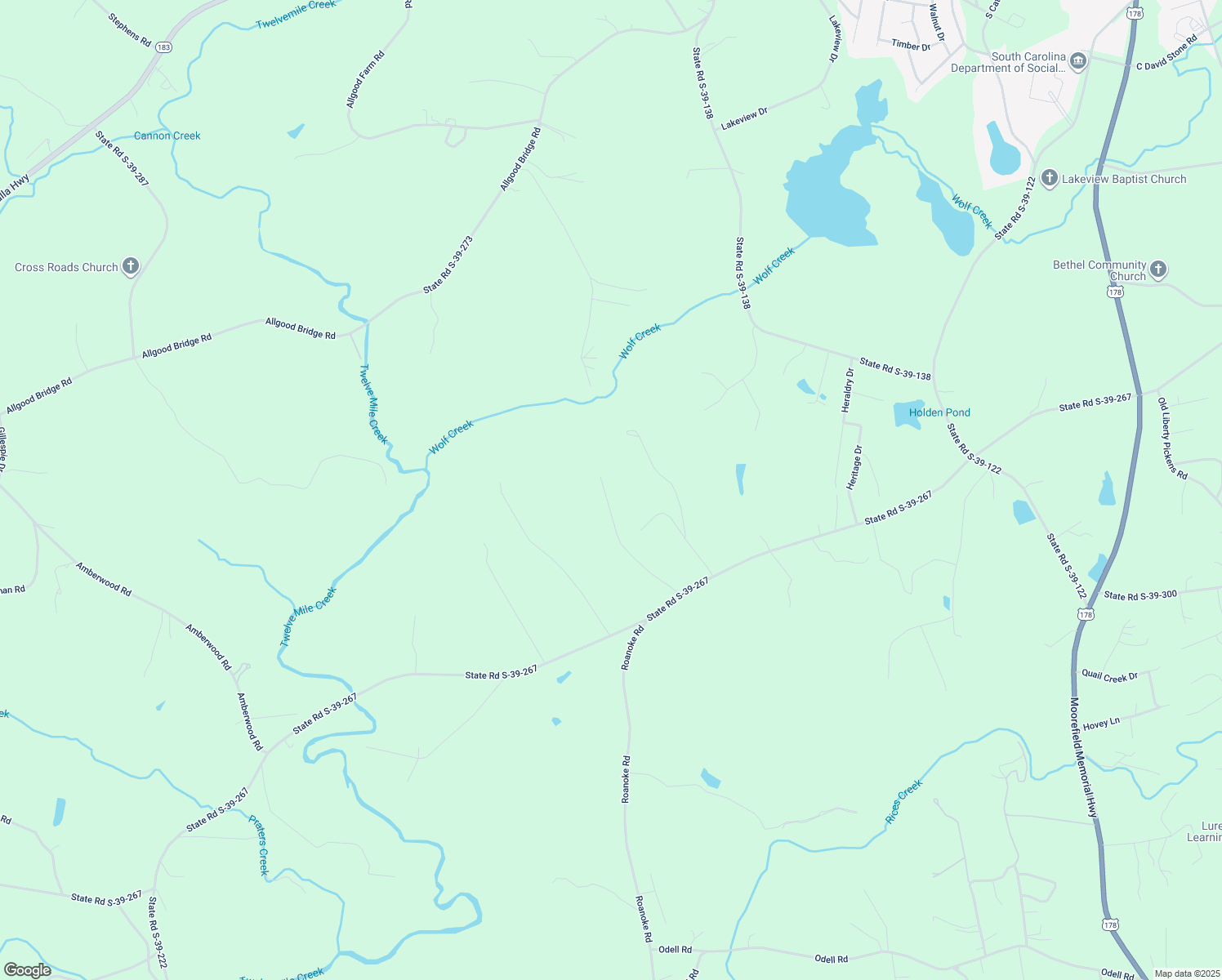 map of restaurants, bars, coffee shops, grocery stores, and more near 166 Golden Eagle Drive in Pickens