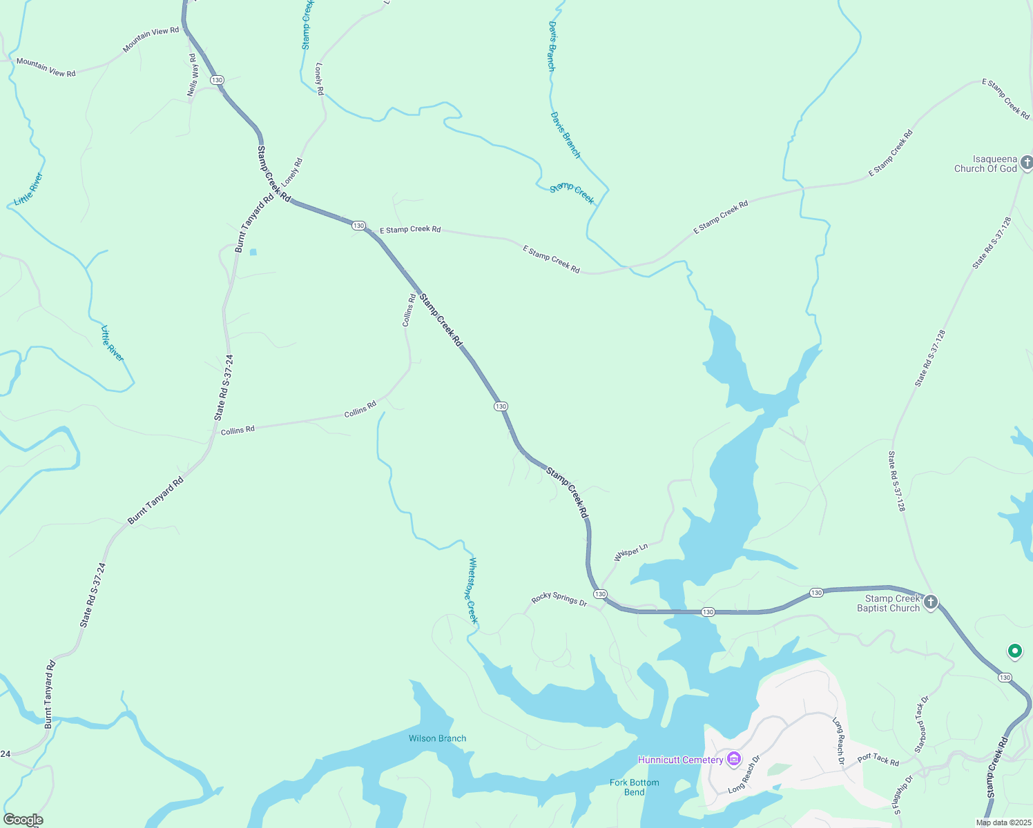 map of restaurants, bars, coffee shops, grocery stores, and more near 721 Stamp Creek Road in Salem