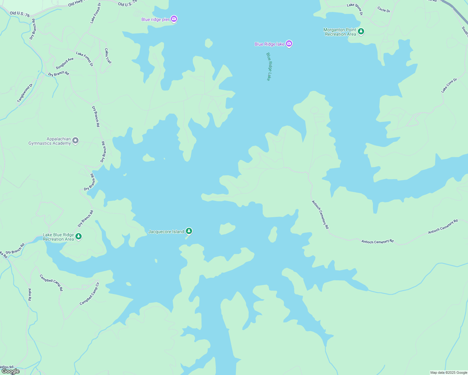 map of restaurants, bars, coffee shops, grocery stores, and more near 160 Big Valley Drive in Morganton