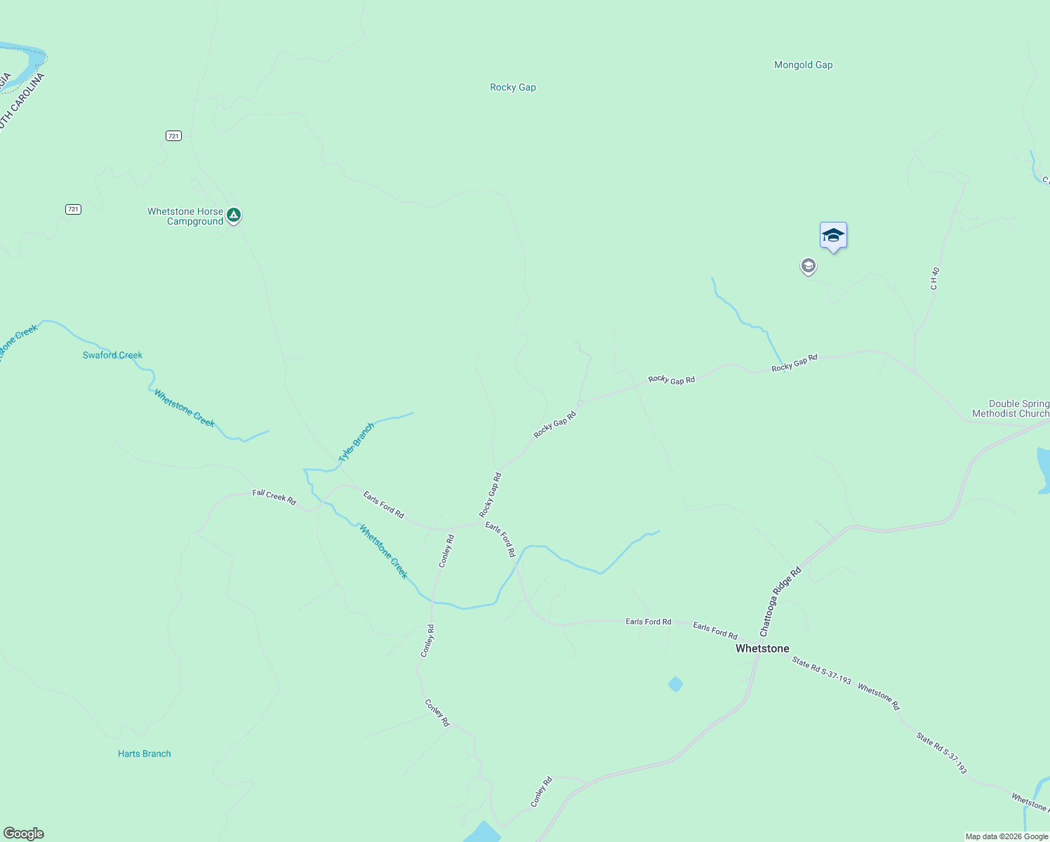 map of restaurants, bars, coffee shops, grocery stores, and more near 225 Whetstone Cove Road in Mountain Rest