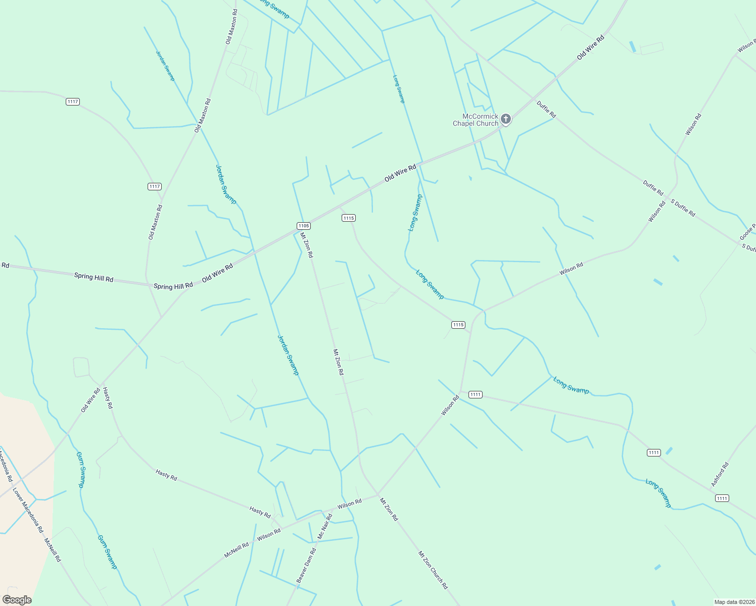 map of restaurants, bars, coffee shops, grocery stores, and more near 4 Barton Road in Red Springs