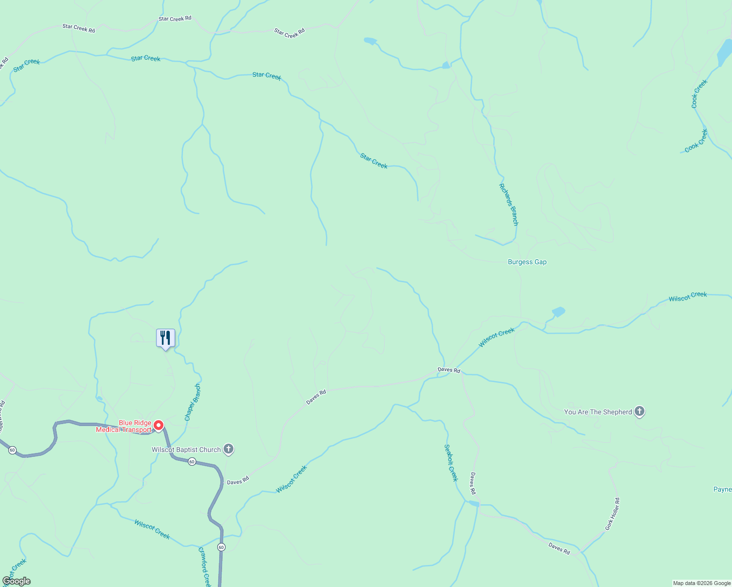 map of restaurants, bars, coffee shops, grocery stores, and more near 393 Shepherds Walk in Morganton