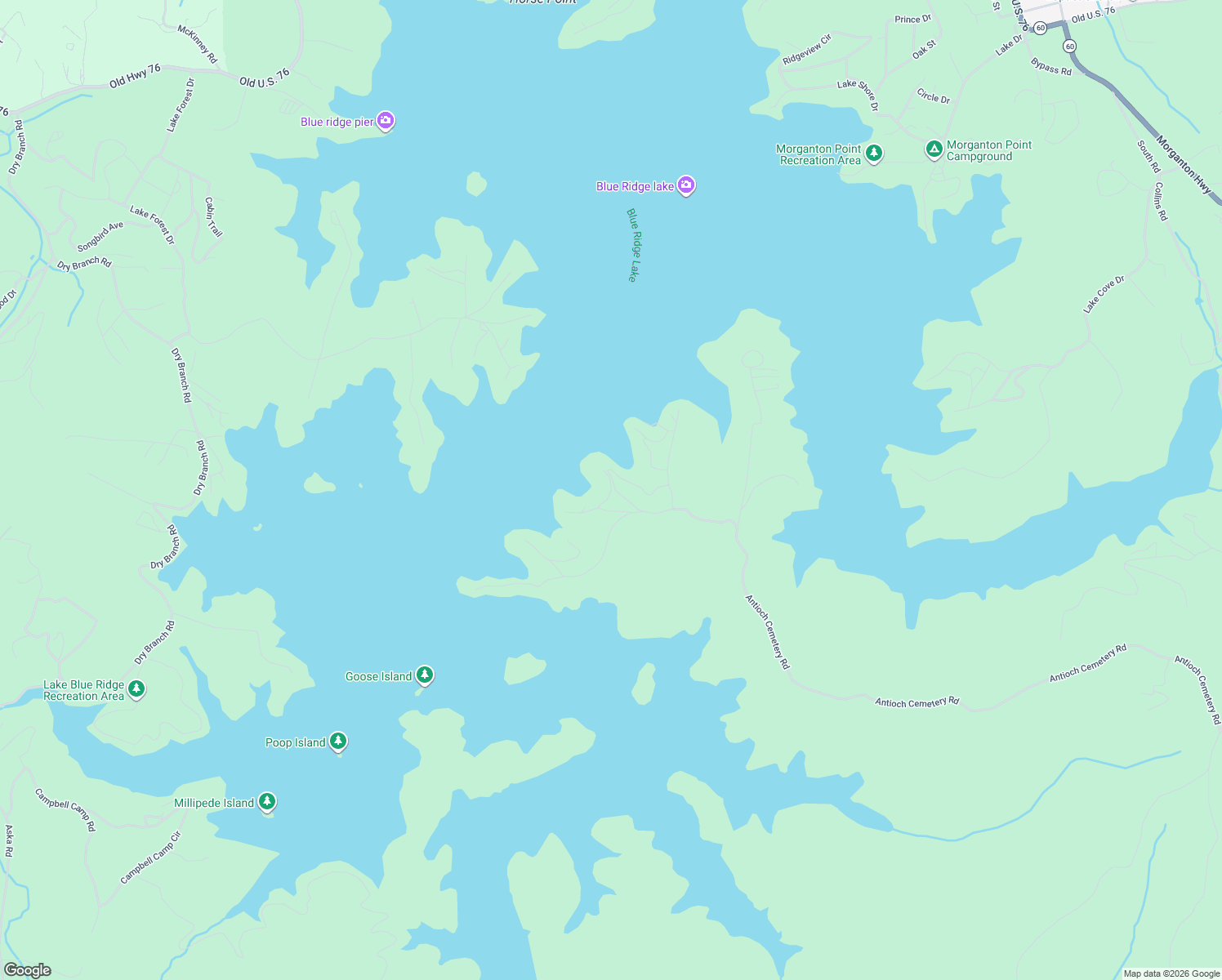 map of restaurants, bars, coffee shops, grocery stores, and more near 281 Star Drive in Morganton