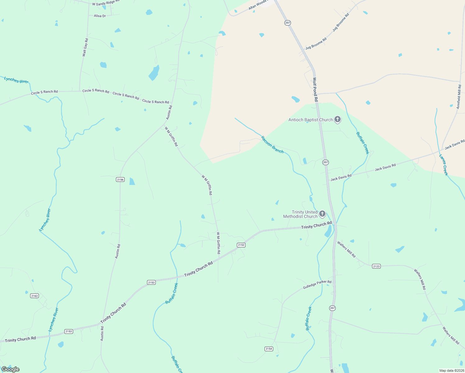 map of restaurants, bars, coffee shops, grocery stores, and more near 5903 West M Griffin Road in Monroe