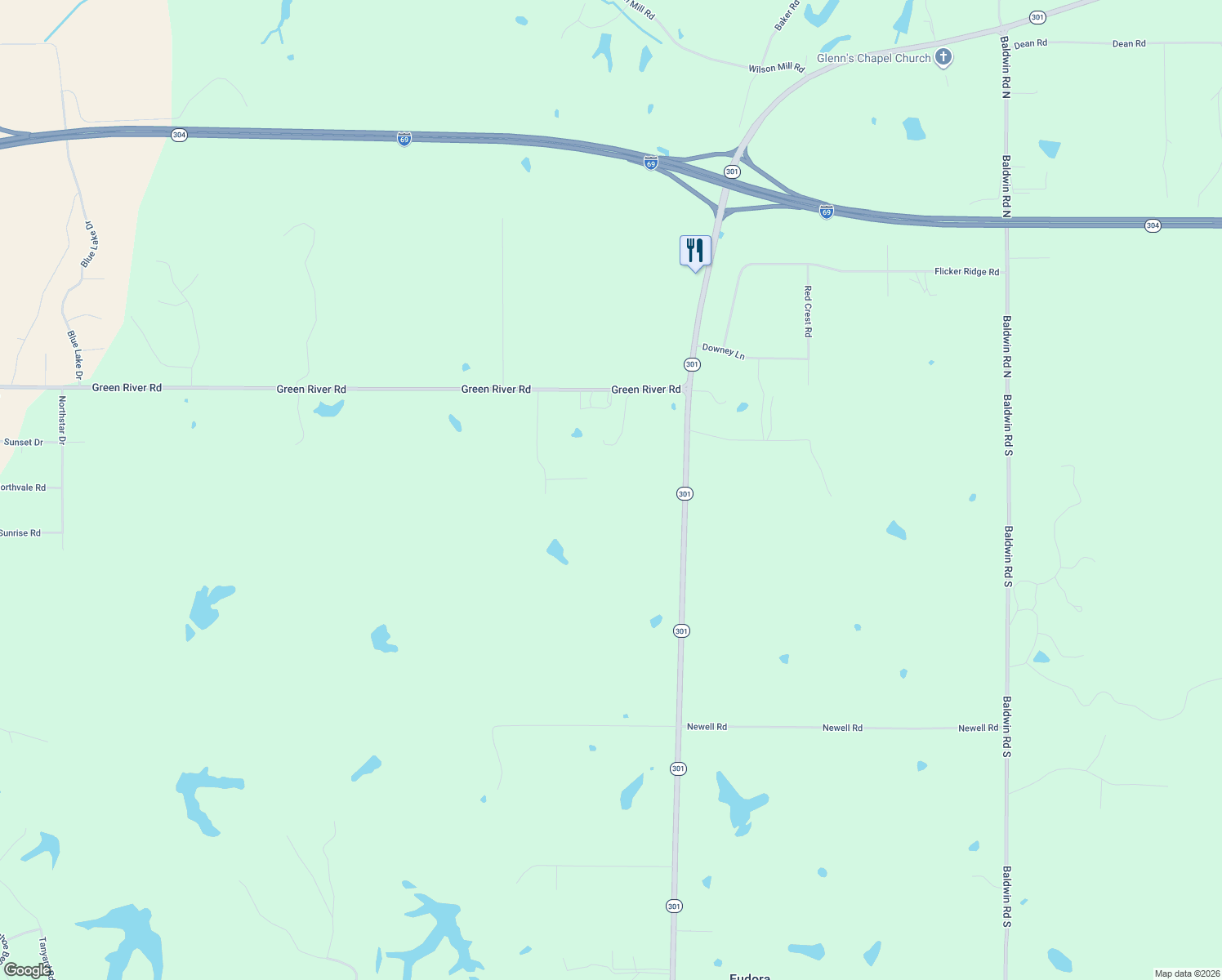map of restaurants, bars, coffee shops, grocery stores, and more near 9017 Old Hickory Cove in Lake Cormorant