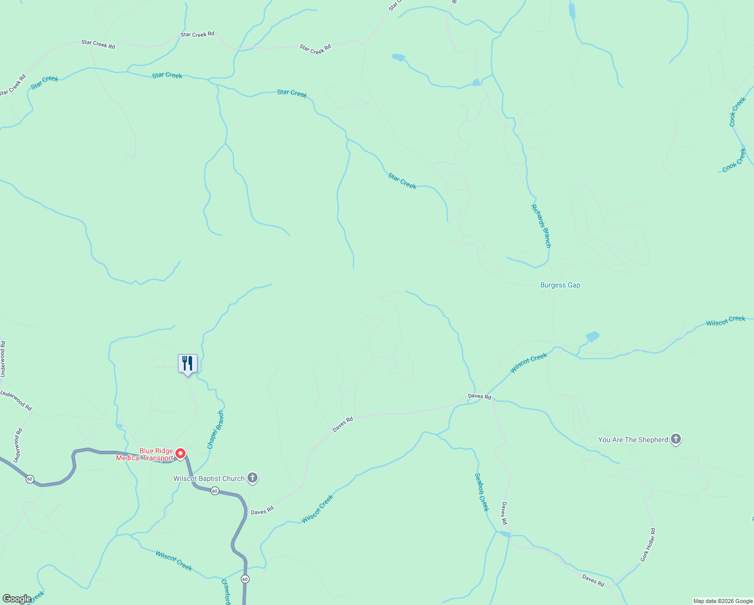 map of restaurants, bars, coffee shops, grocery stores, and more near 393 Shepherds Walk in Morganton
