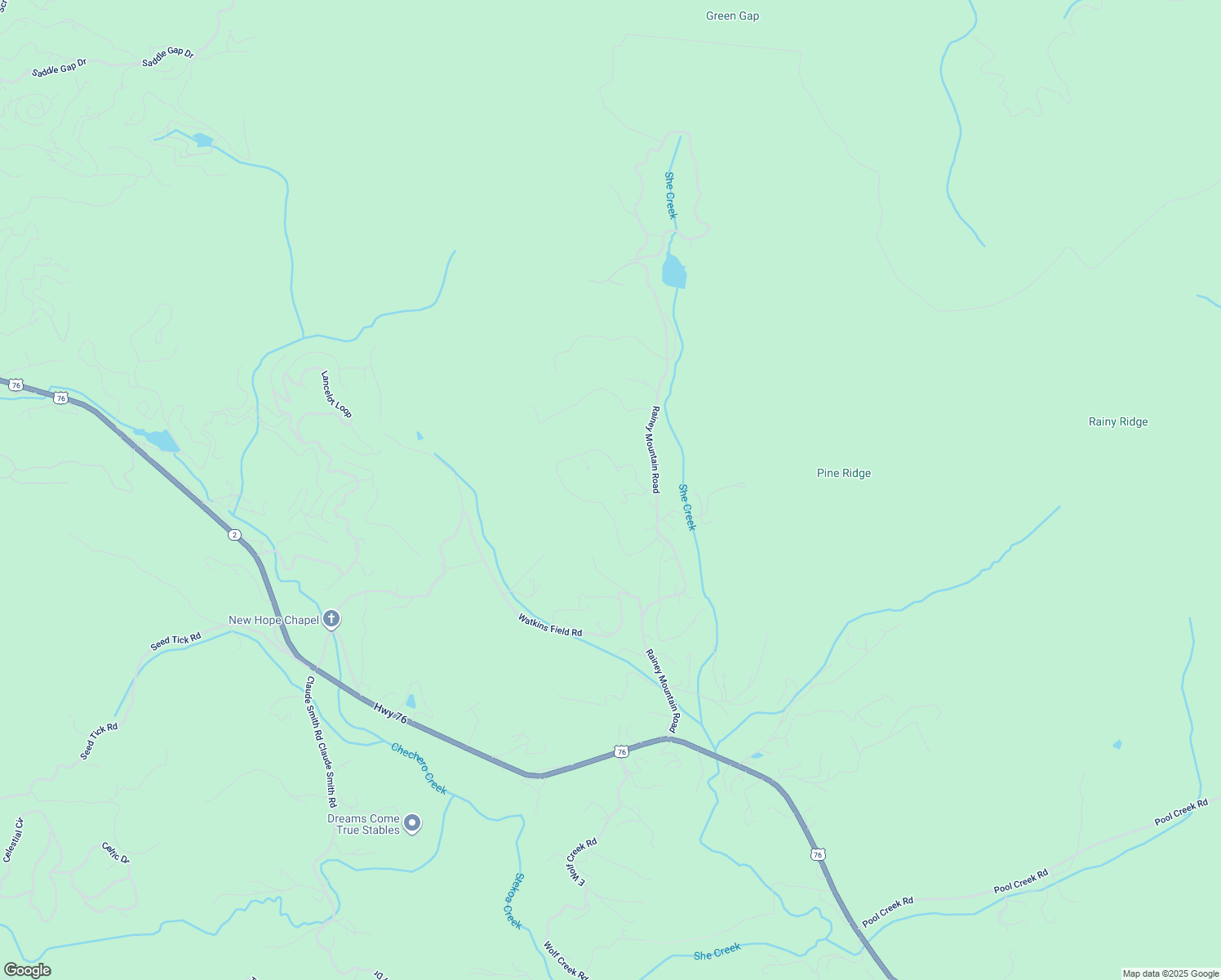 map of restaurants, bars, coffee shops, grocery stores, and more near 78 Creekside Lane in Clayton