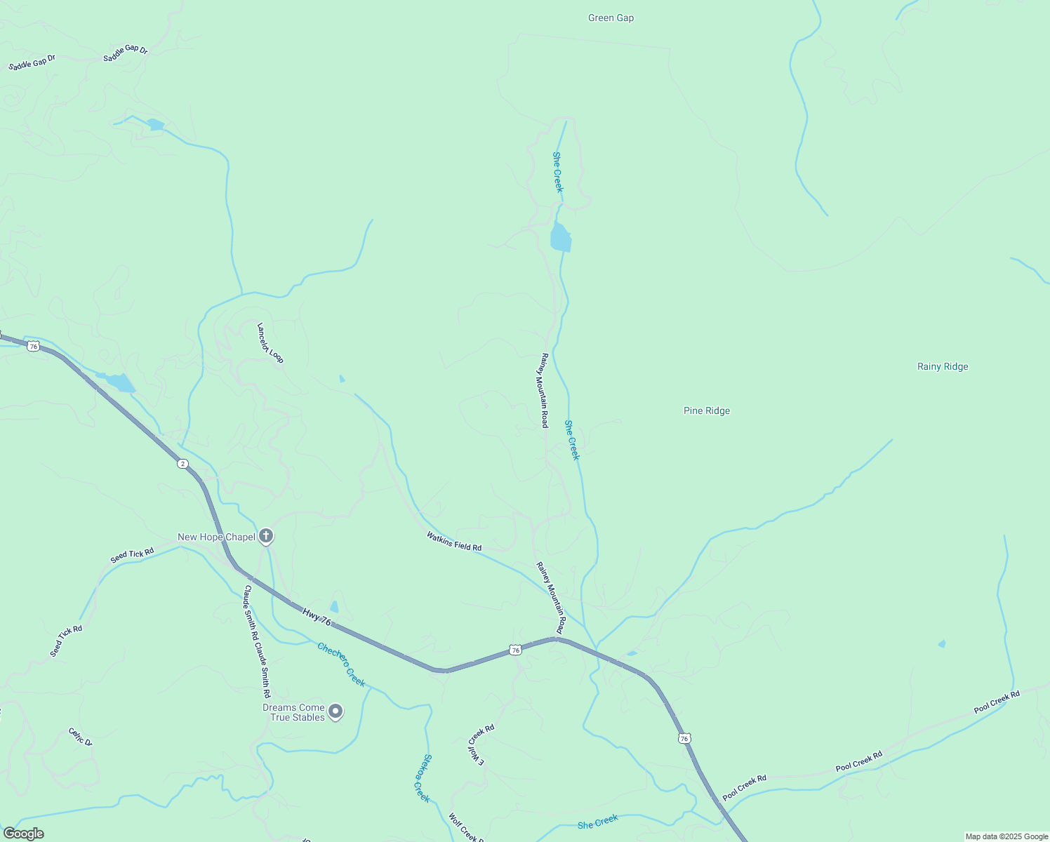 map of restaurants, bars, coffee shops, grocery stores, and more near 78 Creekside Lane in Clayton