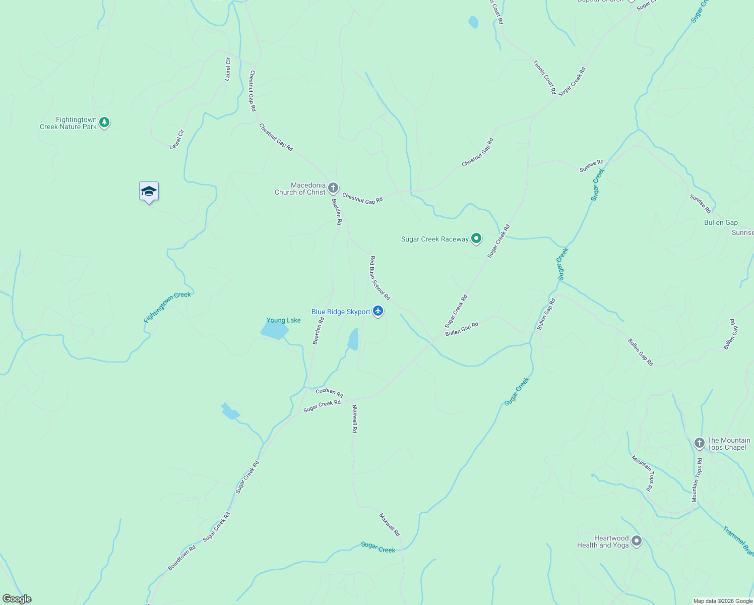 map of restaurants, bars, coffee shops, grocery stores, and more near 101199 Cessna Loop in Blue Ridge