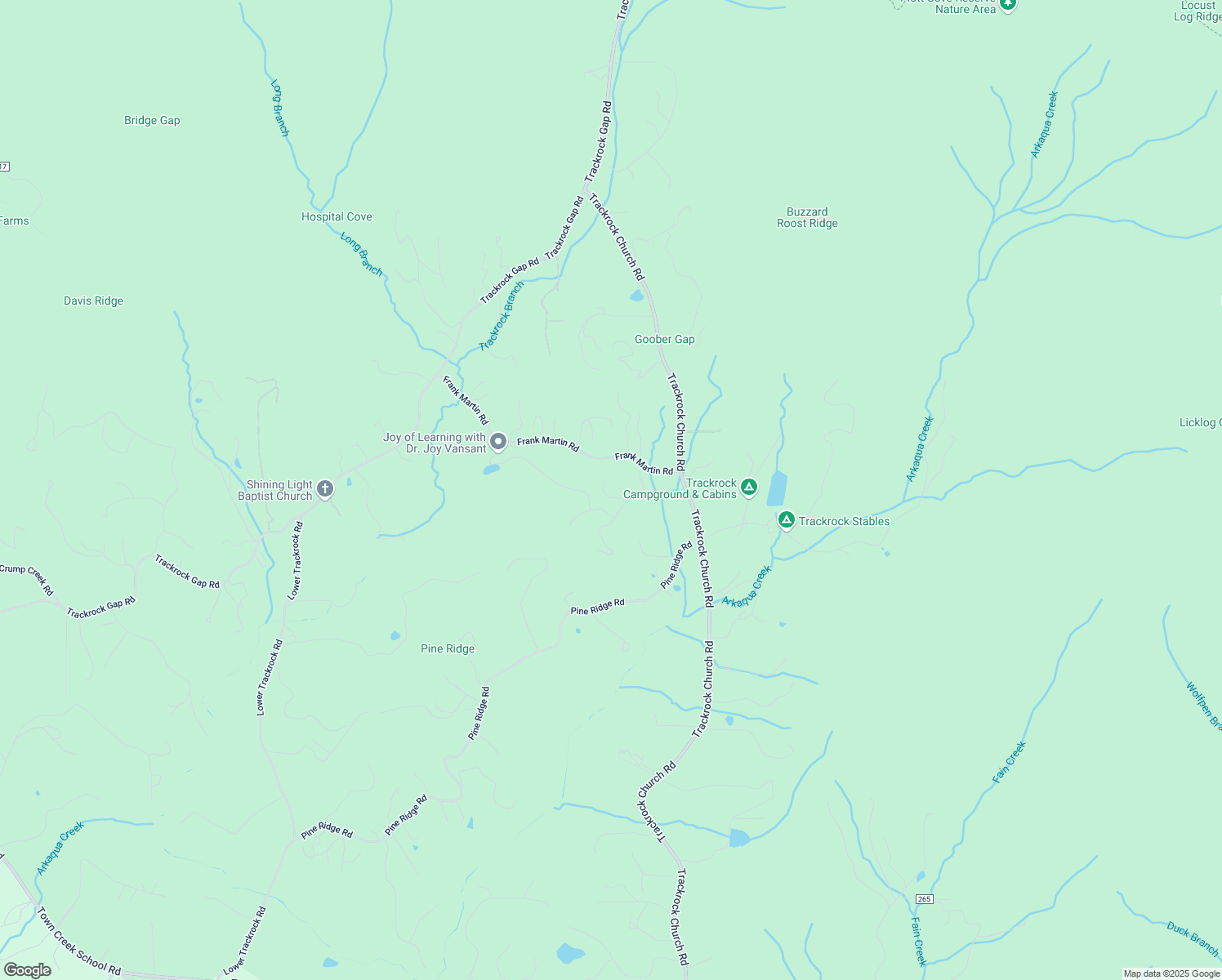 map of restaurants, bars, coffee shops, grocery stores, and more near 64 Blue Rock View in Blairsville