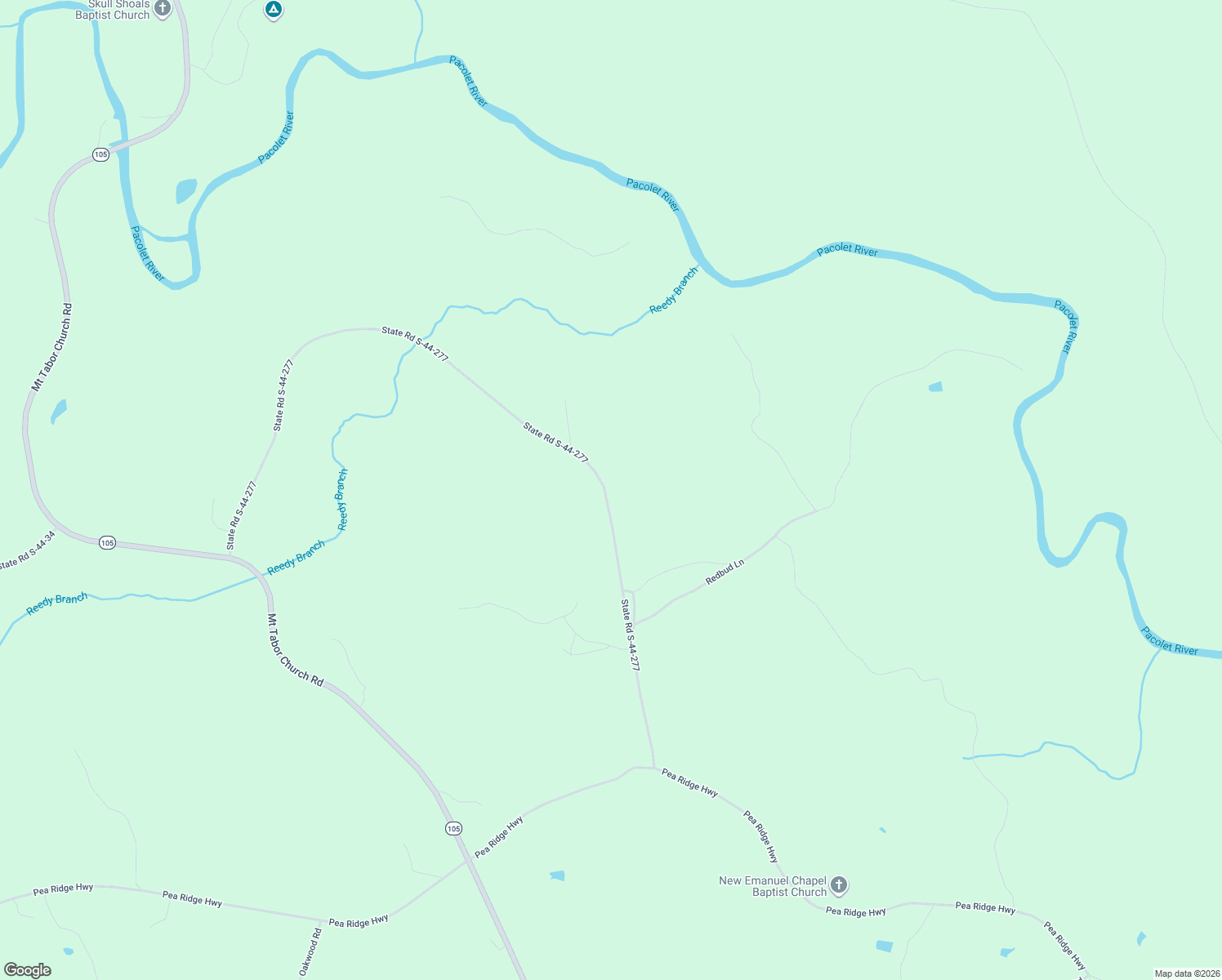 map of restaurants, bars, coffee shops, grocery stores, and more near 595 State Road S-44-277 in Jonesville