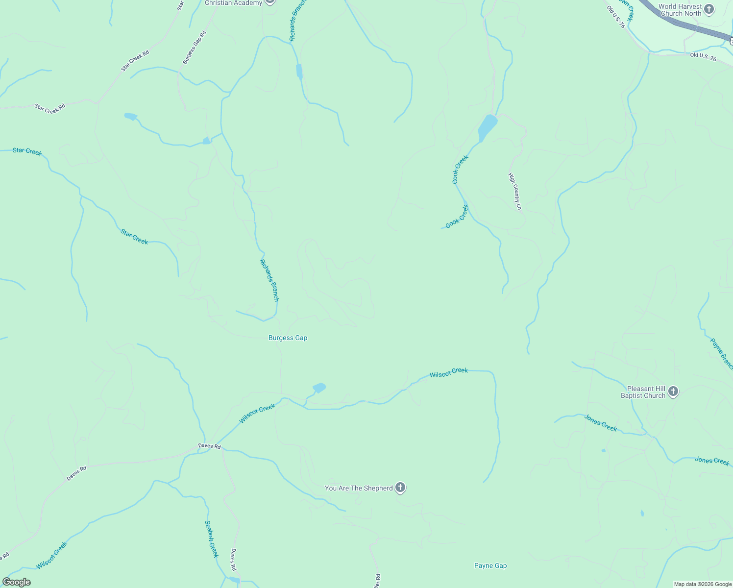 map of restaurants, bars, coffee shops, grocery stores, and more near 184 Eagle Ridge in Morganton