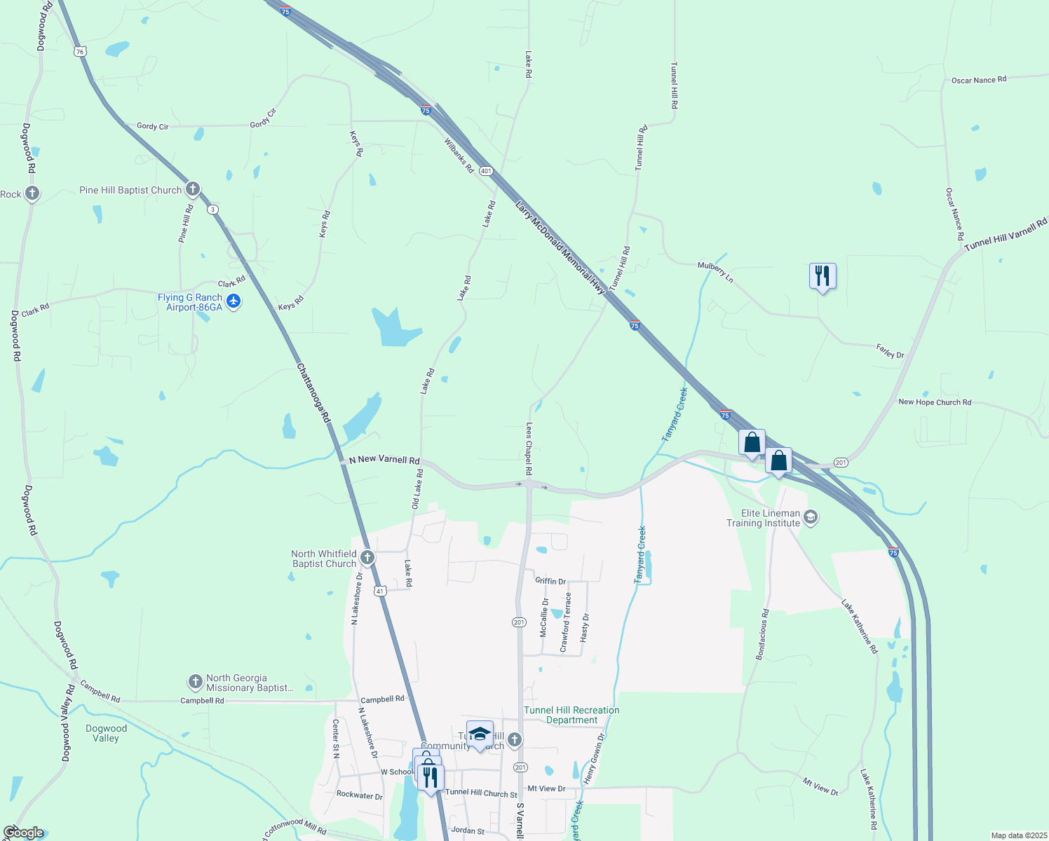 153 Lees Chapel Road, Tunnel Hill GA Walk Score