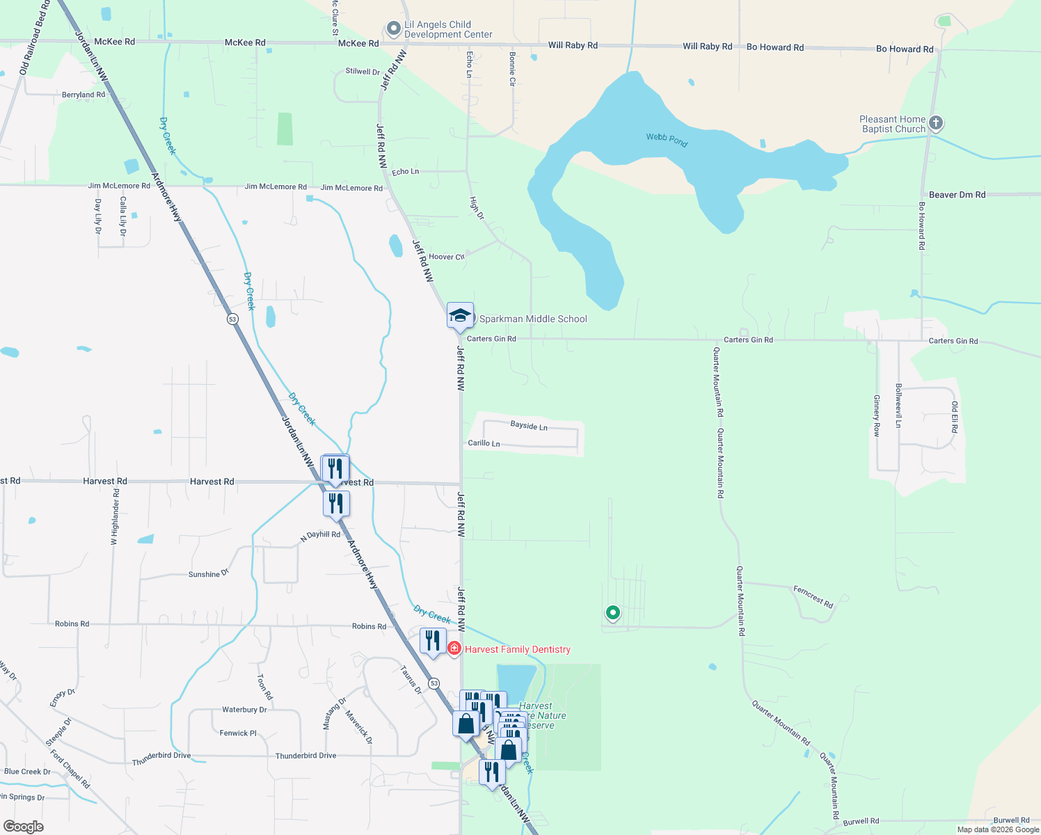 138 Bayside Lane, Toney AL Walk Score