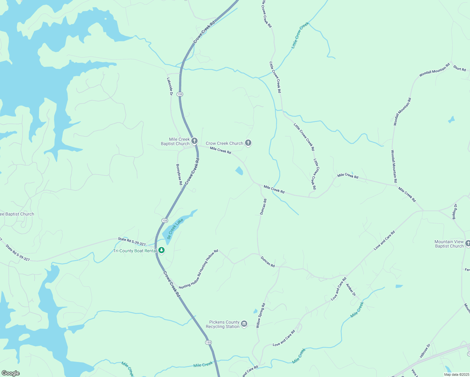 map of restaurants, bars, coffee shops, grocery stores, and more near 158 Whippoorwill Trail in Six Mile