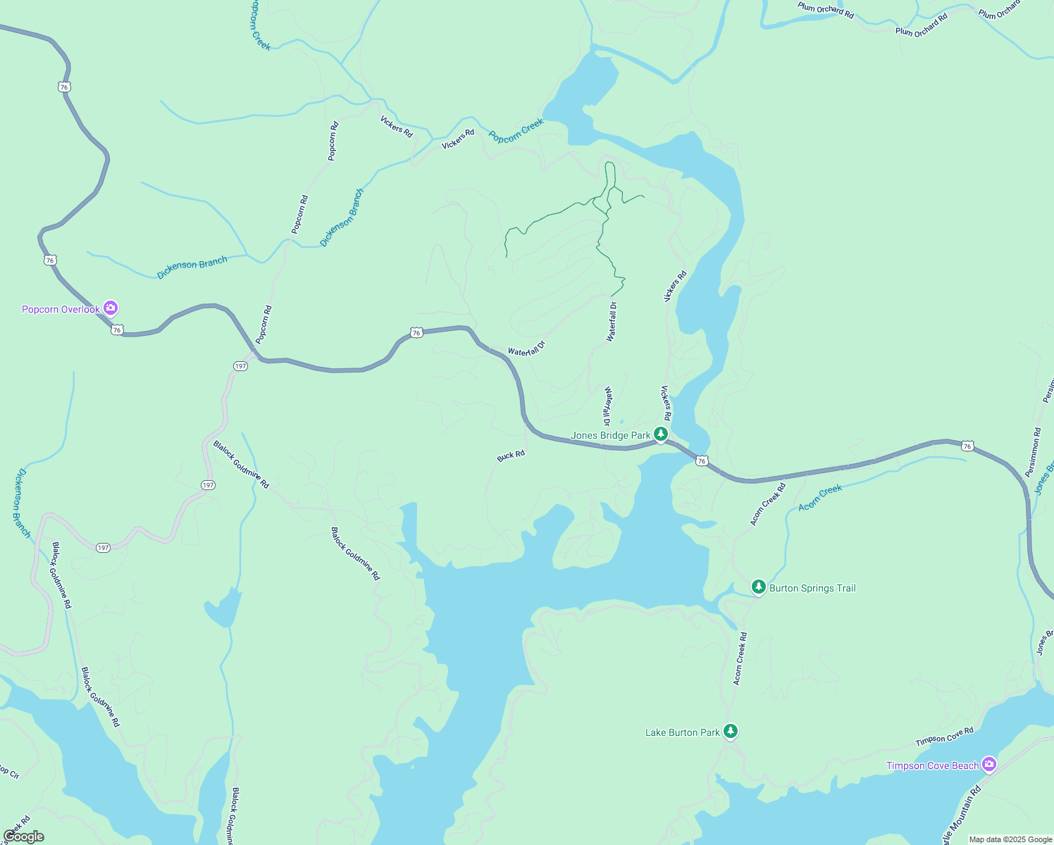 map of restaurants, bars, coffee shops, grocery stores, and more near 2 Buck Road in Clayton
