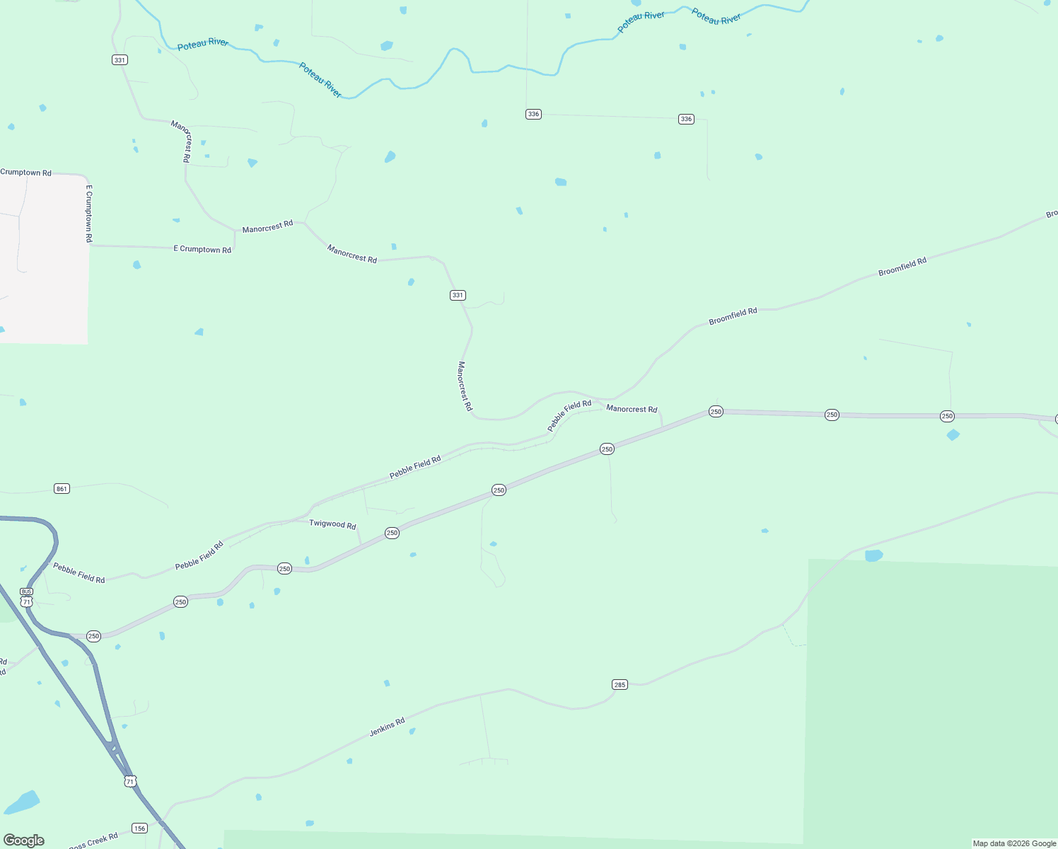 map of restaurants, bars, coffee shops, grocery stores, and more near 4600 State Highway 250 in Waldron