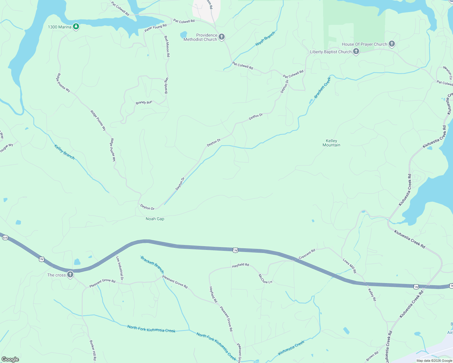 map of restaurants, bars, coffee shops, grocery stores, and more near Marshall Rise in Blairsville