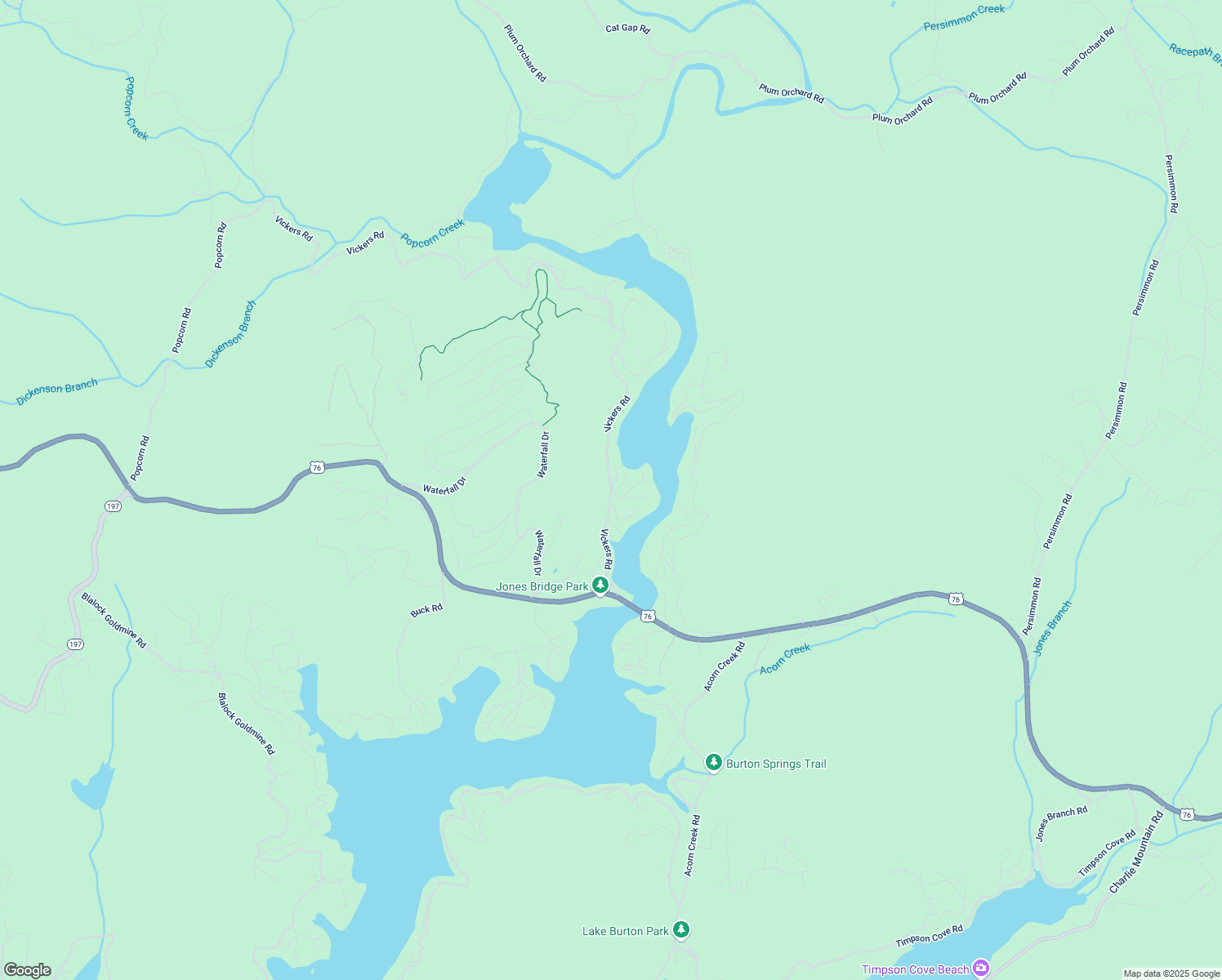 map of restaurants, bars, coffee shops, grocery stores, and more near 0 Headwaters Lane in Clayton